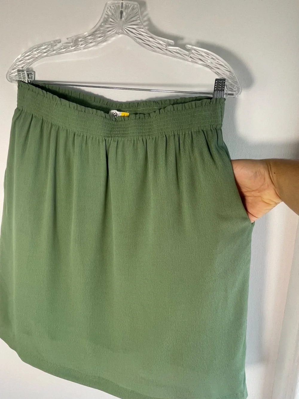 Tulip B Women’s Green Mint Elastic-Waist Mini Skirt NWT